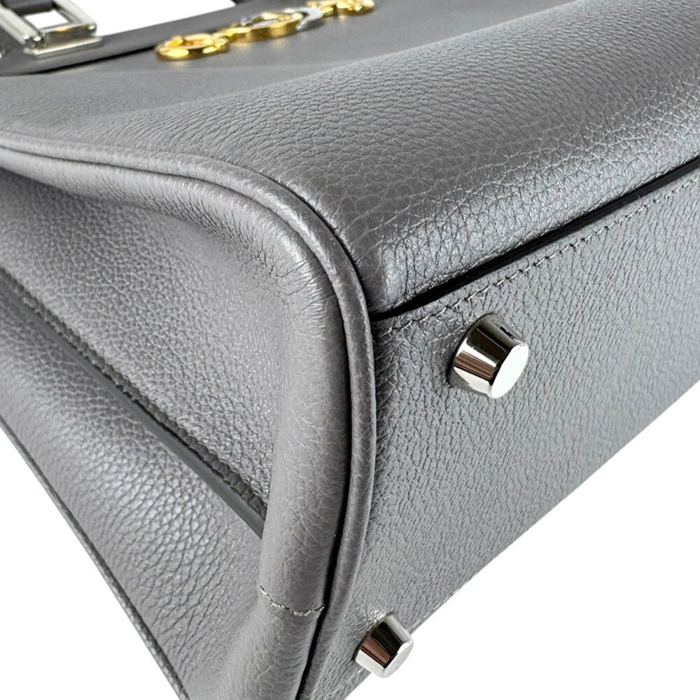 GUCCI Gray Leather Shoulder Bag - Picture 8 of 14